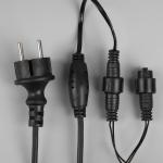 Гирлянда «Бахрома» 12 ? 0.7 м, IP44, УМС, тёмная нить, 240 LED, свечение мульти, 220 В