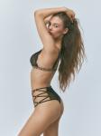 Бюстгальтер Bralette жен. Eilen черный принт