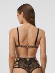 Бюстгальтер Bralette жен. Eilen черный принт
