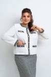 Костюм Aira Style 24-16 Молочно-черный