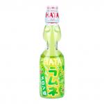 HATA KOSEN Газировка Ramune Melon РАМУНЕ со вкусом Дыни, 200 мл., стеклянная бутылка со стеклянным шариком