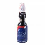 HATA KOSEN Лимонад Ramune Cola РАМУНЕ КОЛА  сильно газированный безалкогольный, 200 мл., стеклянная бутылка со стеклянным шариком