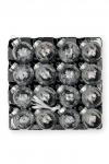 Набор новогодних шаров 6 см (16 шт) SF-7805, серебро