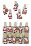 Набор декоративных прищепок "Дед Мороз" (10 шт) SF-6137