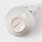 Салатник Доляна «Ёжик в золотом», 300 мл, 12,5?10,2?8,7 см, белый