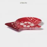 Блюдо сервировочное Доляна «Рукавицы. Зимине забавы», 22 ? 18.5 см, стекло