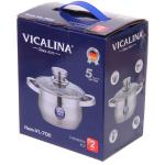 Кастрюля из нержавеющей стали VICALINA 1,9л, индукция, VL-7011