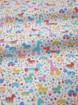 Ткань детская фланель ширина 90 см, цвет «Игрушки»