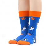 В мире животных | Носки "Бультерьер и его любимая косточка", р-р 38-44