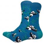 В мире животных | Носки "Большая панда или Бамбуковый медведь", р-р 40-44 (лазурный)