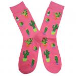 В гармонии с природой | Носки "Кактусы на розовом", р-р 40-44 (розовый)