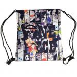 62009 One Piece | Рюкзак текстильный "Кадры", р-р 39х32 (черно-серый)