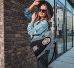 62061 Мир Миядзаки | Унесенные призраками | Рюкзак текстильный "Безликий", р-р 39х32 (серо-голубой)