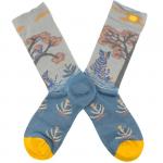 Дэвид Джонс | Носки Вдохновение "Горы и все холмы...и синий хулиган", р-р 36-39 (серо-голубой/желтый)