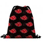 62108 Рюкзак текстильный "Эмблема", р-р 39х32 (черно-красный)