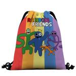 44838 Радужные друзья | Сумка-рюкзак текстильный "Танцуют все!", р-р 39х32см (вертикальные полосы)