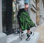 62245 Рик и Морти | Рюкзак текстильный "Рик Огурчик", р-р 39х32 (зеленый)