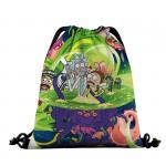 62252 Рик и Морти | Рюкзак текстильный "Портал", р-р 39х32 (зеленый)