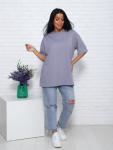 Футболка женская оверсайз (01004, серый)
