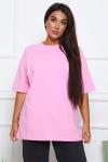 Футболка женская оверсайз (01004, розовый)