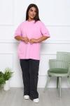 Футболка женская оверсайз (01004, розовый)