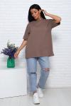 Футболка женская оверсайз (01004, капучино)