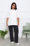 Футболка женская оверсайз (01004, белый)