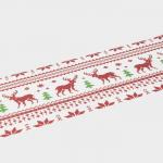 Дорожка на стол Доляна «Новый год», 180?30 см, белая