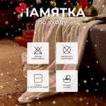Плед "Этель" "Серебряные снежинки" 150*200 см,100% п/э, корал-флис 220 гр/м2