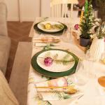 Набор новогодний столовый Spruce mood скатерть 150х180см +/-3см с ВГМО, салфетка 40х40см-8 шт, 100%хл