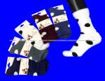 Ecosocks носки женские ангора НОРКА ШЕРСТЬ высокие ГОРОХ арт. 6624