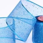 Лента для декорирования "Мерцание" 10 см, 2,7 м, Сапфир