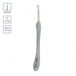 Для вязания "Gamma" RHT крючок с прорезин. ручкой алюминий d 4.0 мм 14.5 см в блистере