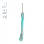 Для вязания "Gamma" RHT крючок с прорезин. ручкой алюминий d 4.5 мм 14.5 см в блистере