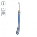 Для вязания "Gamma" RHT крючок с прорезин. ручкой алюминий d 5.0 мм 14.5 см в блистере