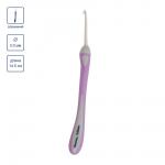 Для вязания "Gamma" RHT крючок с прорезин. ручкой алюминий d 3.0 мм 14.5 см в блистере