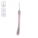 Для вязания "Gamma" RHT крючок с прорезин. ручкой алюминий d 2.0 мм 14.5 см в блистере