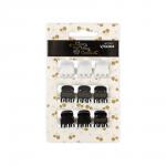 "CHERRY MARY" V/K6004 Набор заколок "Краб" для волос 5 х 9 шт