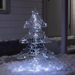 Светодиодная фигура «Ёлка» 65 ? 90 ? 35 см, металл, 31 В, свечение белое