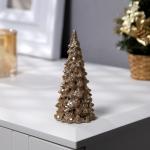 Светодиодная фигура «Ёлка золотистая» 5 ? 12 ? 5 см, пластик, батарейки LR44 (в комплекте), свечение тёплое белое