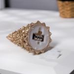 Светодиодная фигура «Ёлка золотистая» 5 ? 12 ? 5 см, пластик, батарейки LR44 (в комплекте), свечение тёплое белое