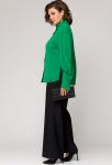 Блуза EVA GRANT 7288 изумруд (с галстуком)