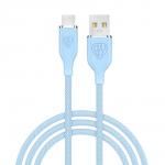 BY Кабель для зарядки Elite Micro USB, 3А, 1м, Быстрая зарядка QC3.0, 100см, голубой