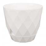 Горшок Laurel 4,5л, d22см, h19см с поддоном белый