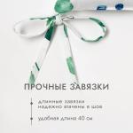 Подушка на стул "Доляна" Eucalyptus 42х42х7 см, 100% хлопок, 164 г/м2