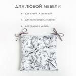 Подушка на стул Доляна Plant leaves 42х42 см, 100% хл, рогожка 164 г/м2