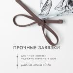 Подушка на стул Доляна Plant leaves 42х42 см, 100% хл, рогожка 164 г/м2