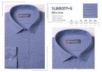 1LBR017+5* Сорочка муж. длин. рукав, полупритал., синий, BROSTEM