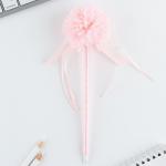 Ручка прикол, шариковая, синяя паста, 1.0 мм «8 марта: Хризантема с лентами»