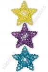 Декор "Звездочка" 13 см, в ассортименте Уценка (плохой прокрас)